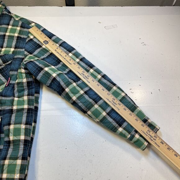 GOTCHA Farmland Flannel Quilted JACKET Sz Mens XL Bottle Green - Picture 9 of 9